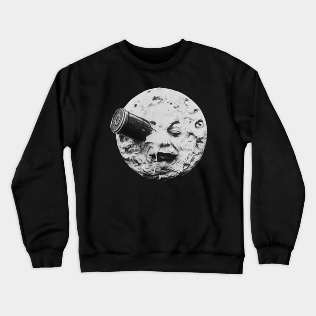 voyage dans la lune Crewneck Sweatshirt by undergroundnotes